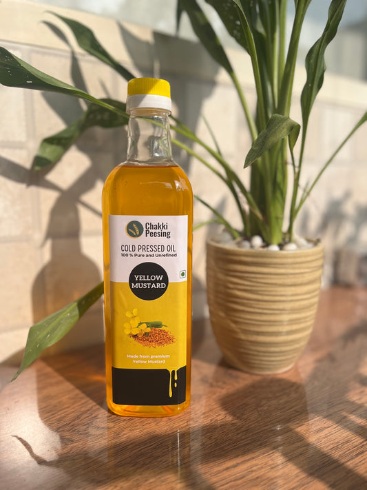 Pure Yellow Mustard Cold Press Oil (Peeli Sarso Oil)