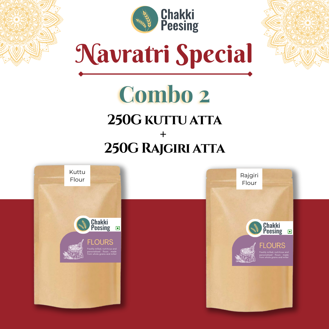  'Navratri Special Combo' - 250g Kuttu Atta and 250g  Cholai (Rajgira) Atta