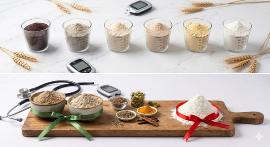 Glycemic index comparison of Indian flours — low GI atta for diabetics