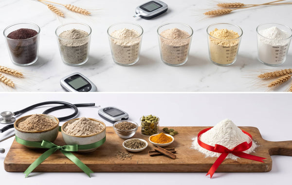 Glycemic index comparison of Indian flours — low GI atta for diabetics