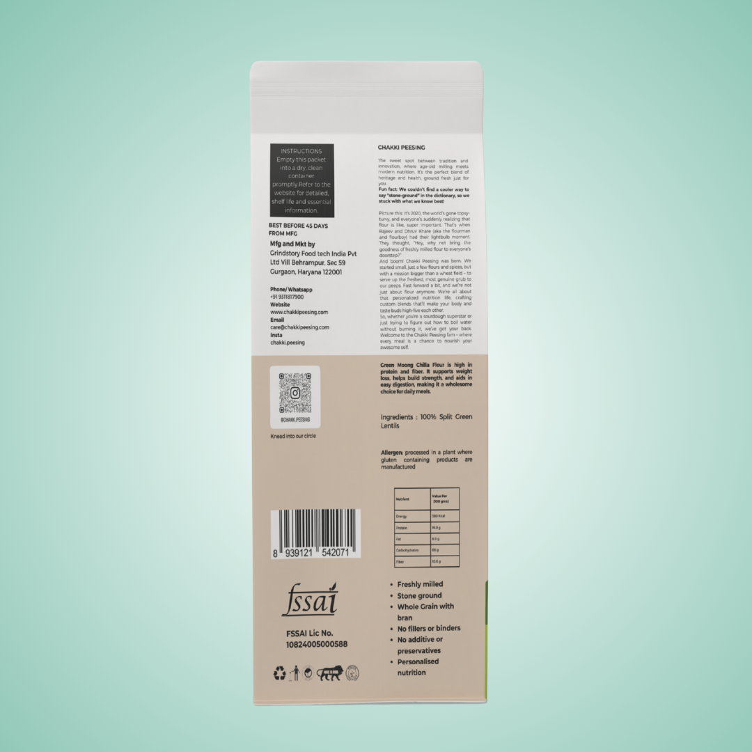 Green Moong Dal Chila Flour