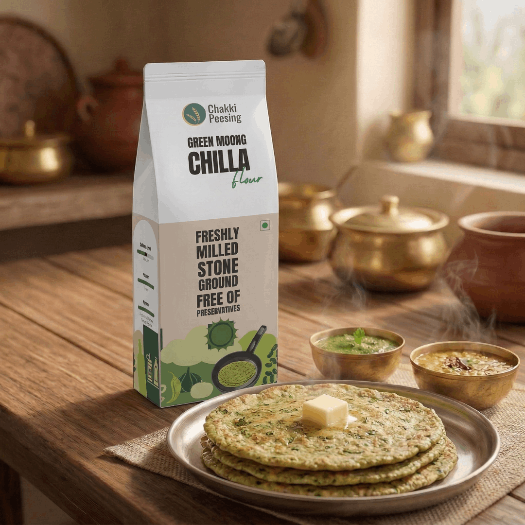 Green Moong Dal Chila Flour