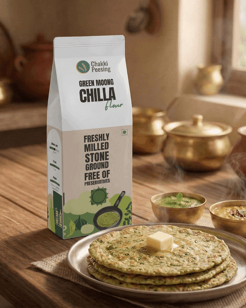 Green Moong Dal Chila Flour