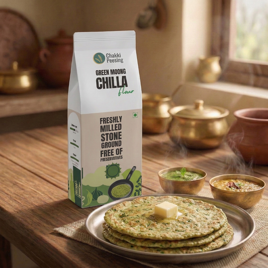 Green Moong Dal Chila Flour