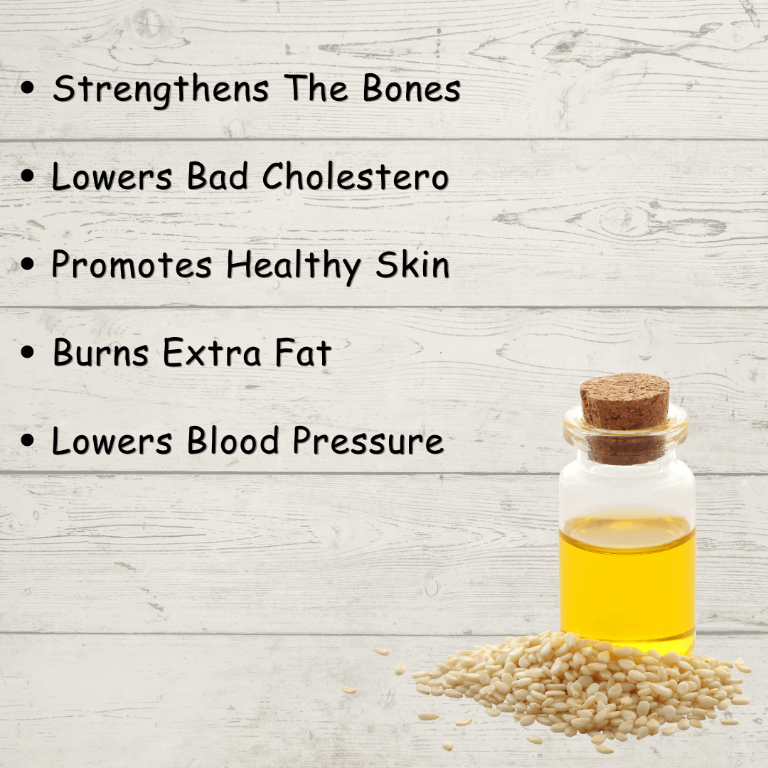 White Sesame Cold Pressed Oil (Safed Til) - Chakki Peesing