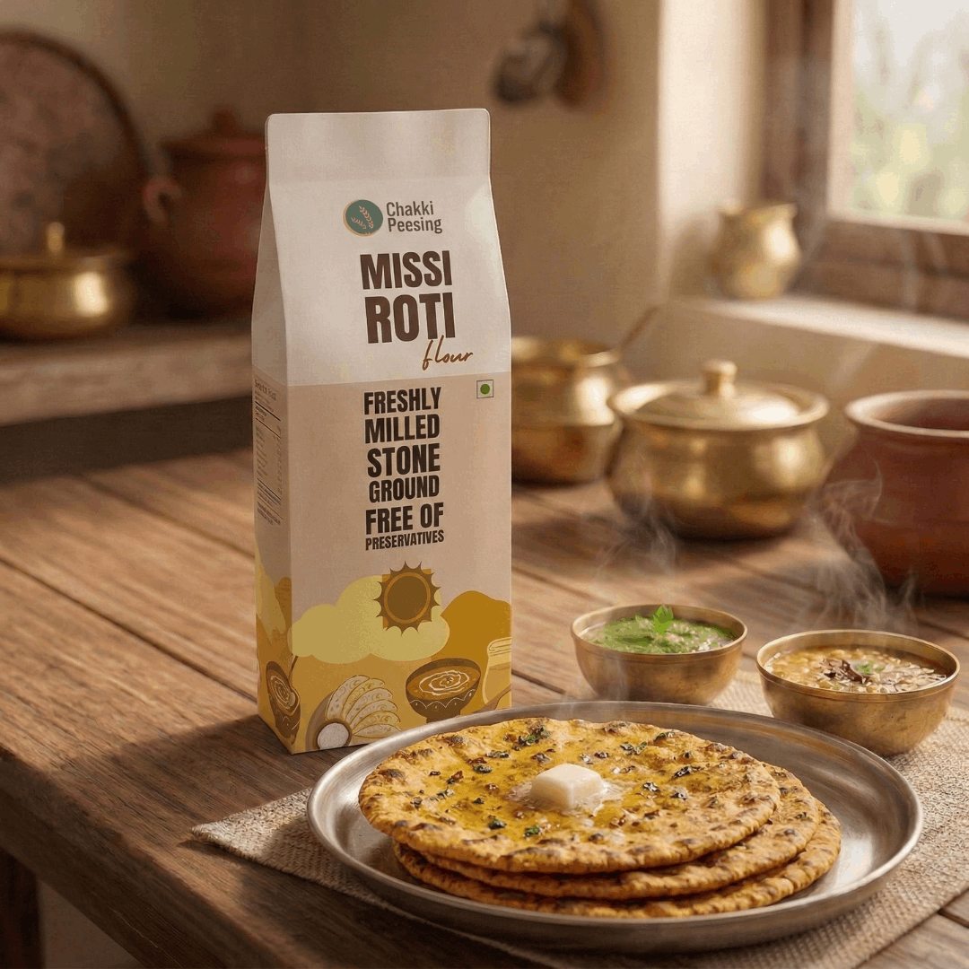 Missi Roti Flour - Chakki Peesing