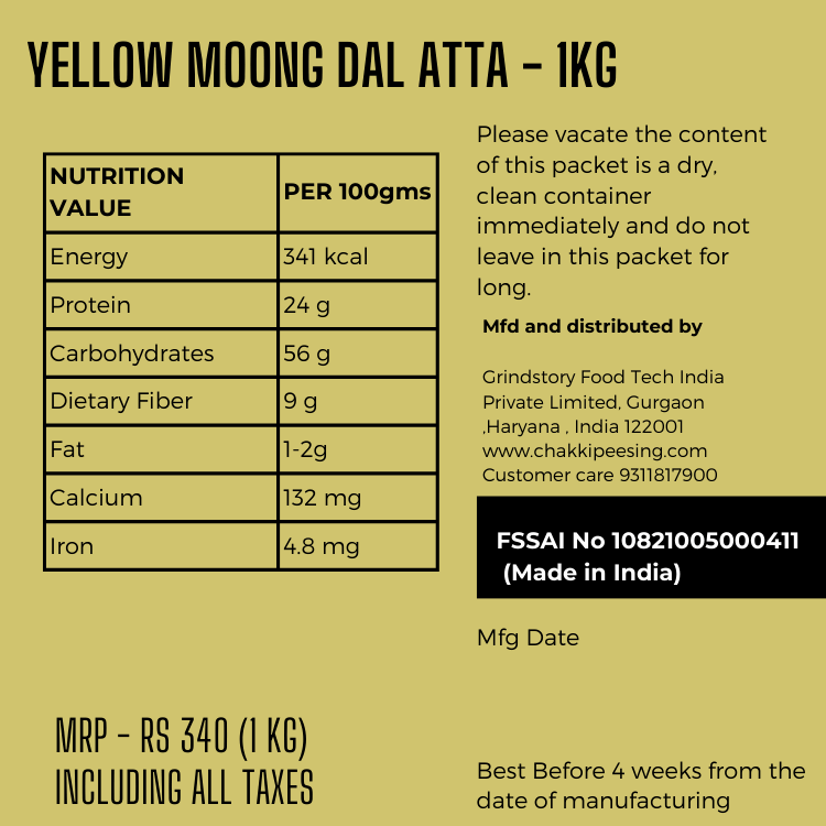 Yellow Moong Dal Flour