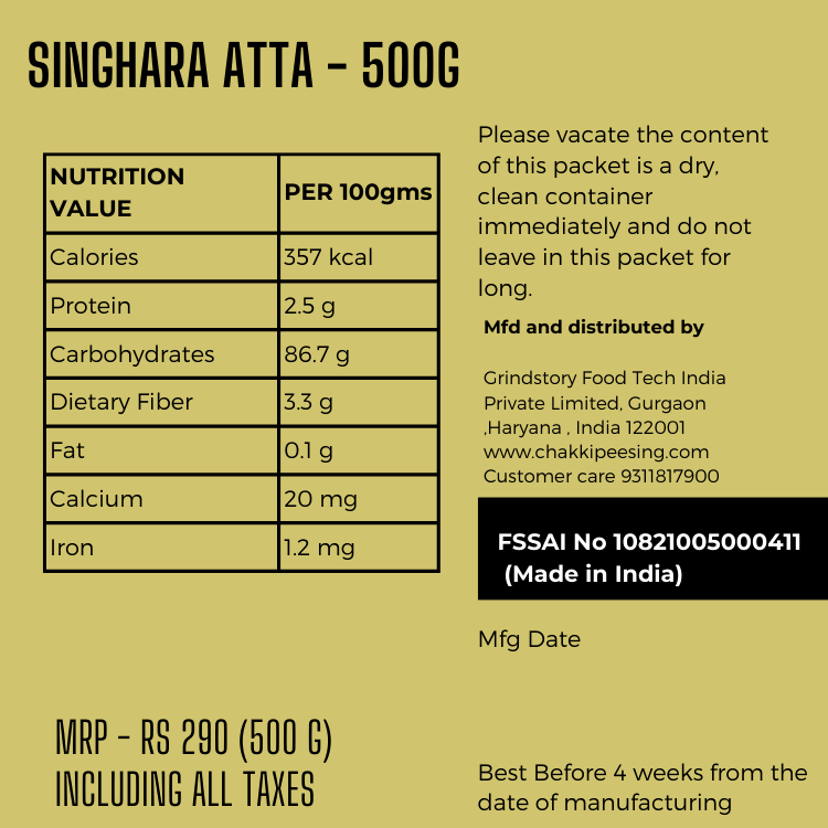 Singhara flour