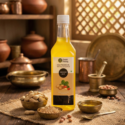Groundnut Cold Pressed Oil (Moongfali)