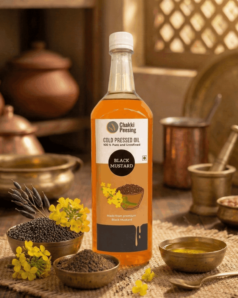 Black Mustard Cold Pressed Oil (Black Sarso)