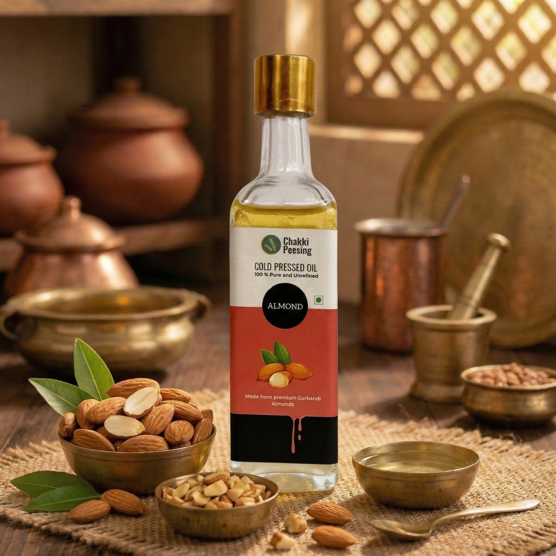 Pure Almond Cold Pressed Oil (Badam Oil)
