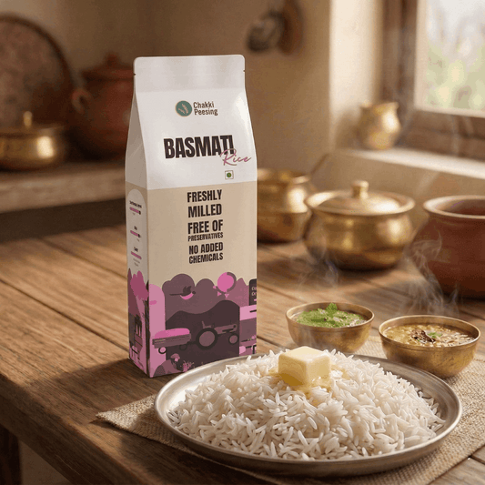 Premium Long Grain Basmati Rice - Chakki Peesing