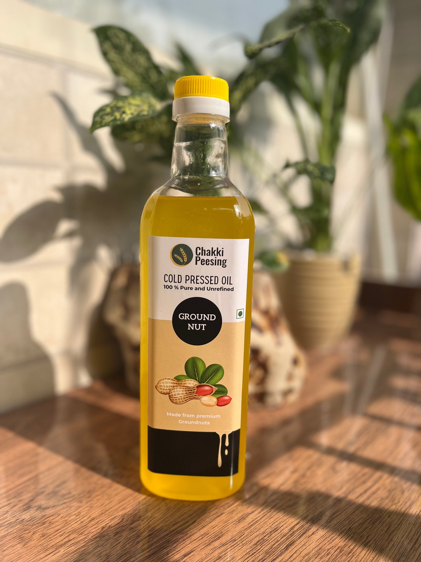 Pure Groundnut Cold Press Oil (Moongfali oil)
