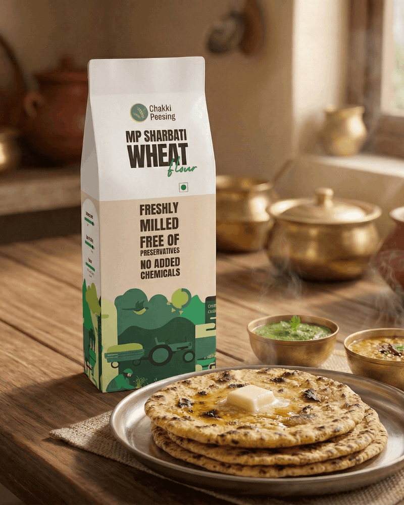 MP Sharbati Wheat Chakki Atta