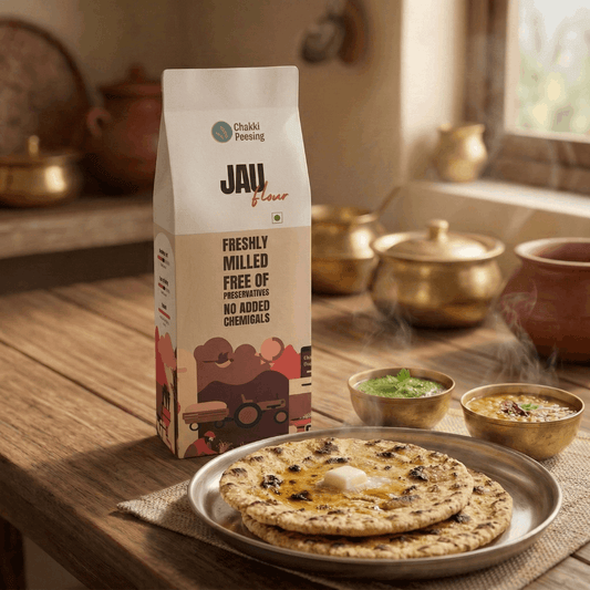 Jau Flour (Barley) - Chakki Peesing