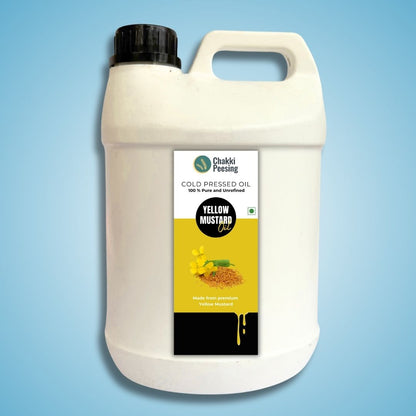 Pure Yellow Mustard Cold Press Oil (Peeli Sarso Oil)