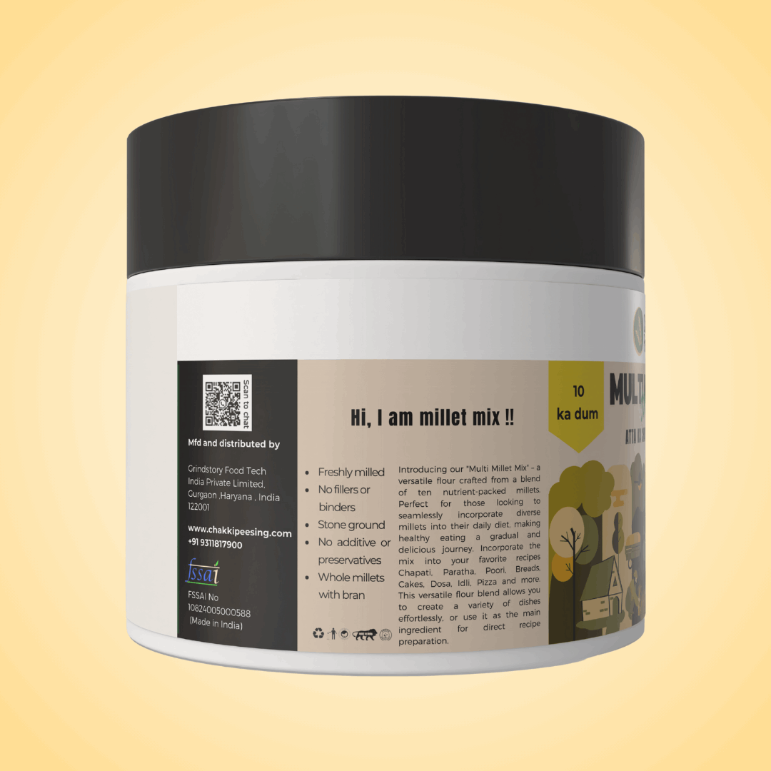 Multi-Millets Mix Flour - Chakki Peesing