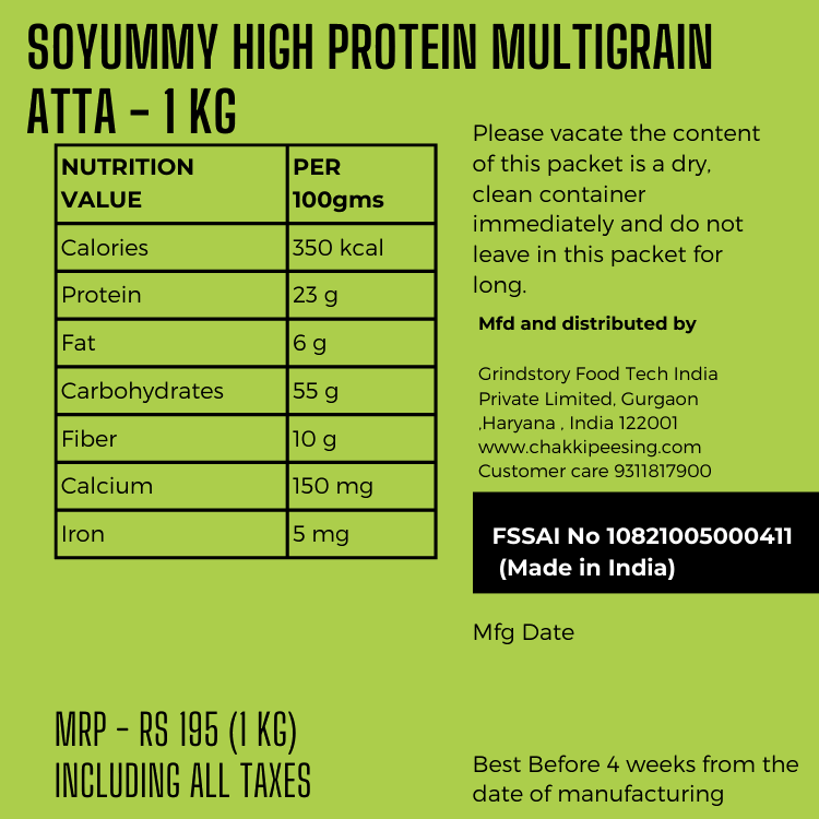 Soyummy high protein multigrain atta