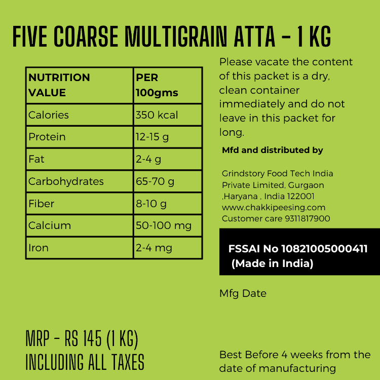 Five-Coarse Multigrain Atta