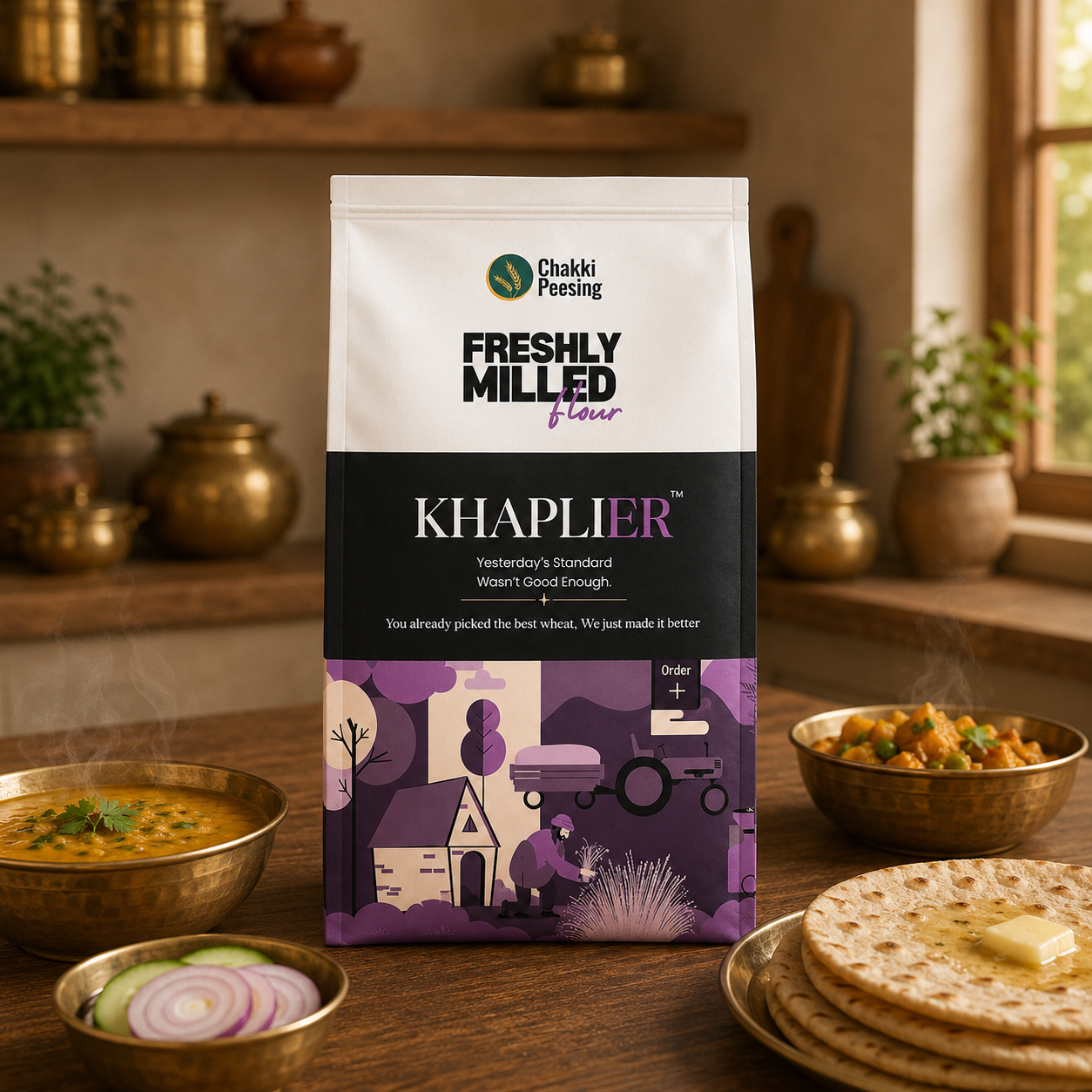 Khaplier chakki atta