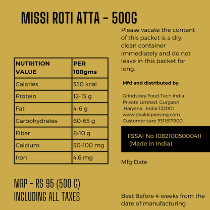 Missi Roti flour- Nutritional Value