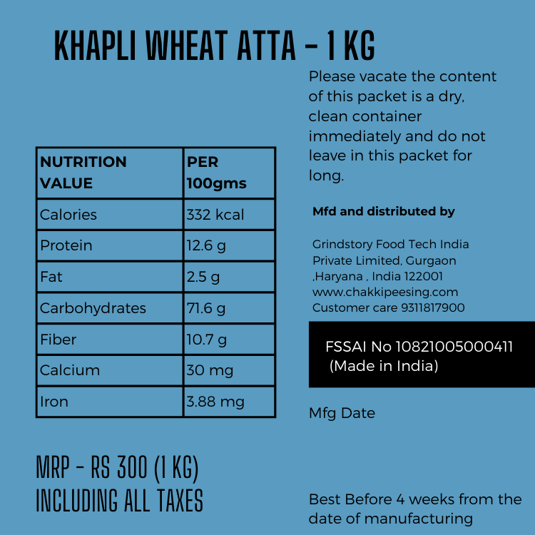 Khapli wheat flour