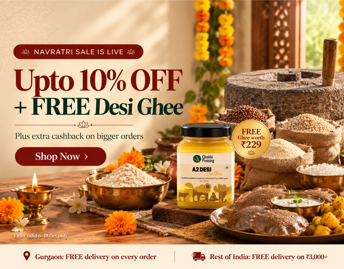 Navratri Fasting essentials Sale – fresh stone-ground vrat atta