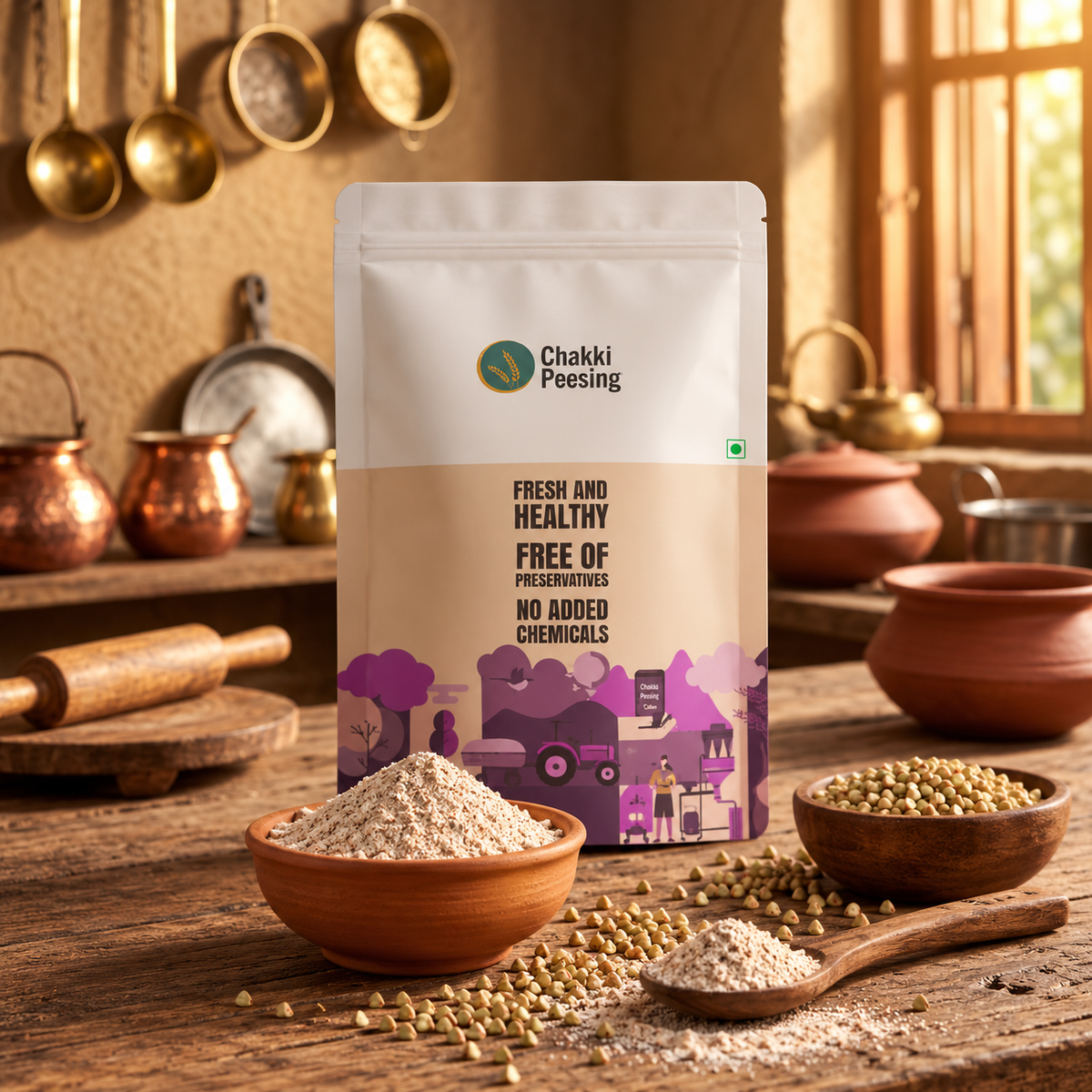 Hulled Kuttu Flour (Buckwheat)