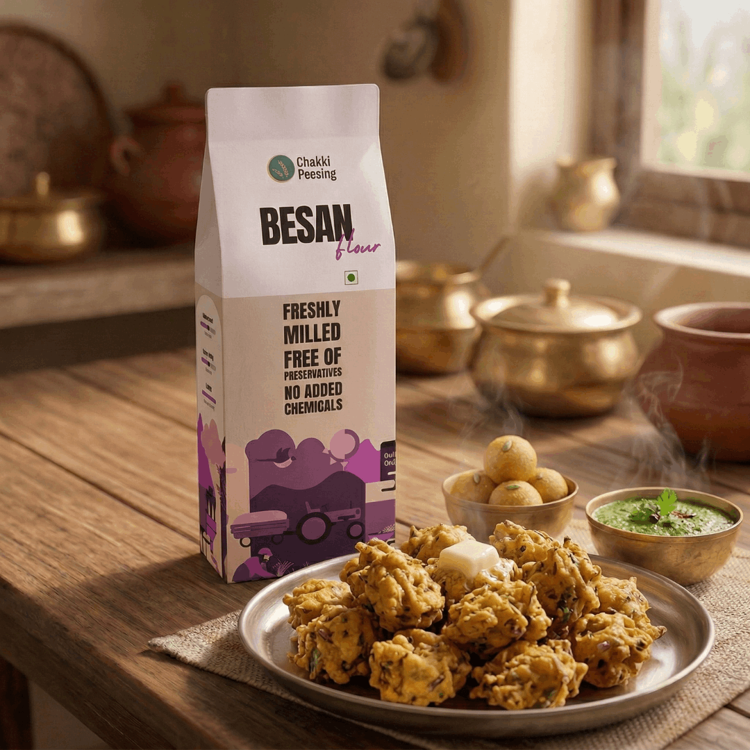 Besan (Dardara) - Chakki Peesing