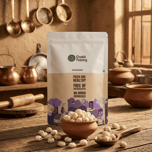Large Size Makhana (Fox Nut) - Chakki Peesing
