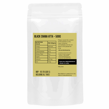 Black Chana flour- Back